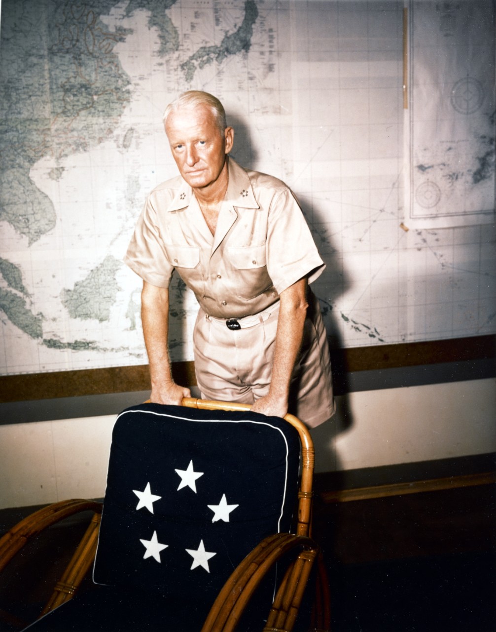 Fleet Admiral Chester W. Nimitz, Commander in Chief, Pacific Fleet and Pacific Ocean Areas