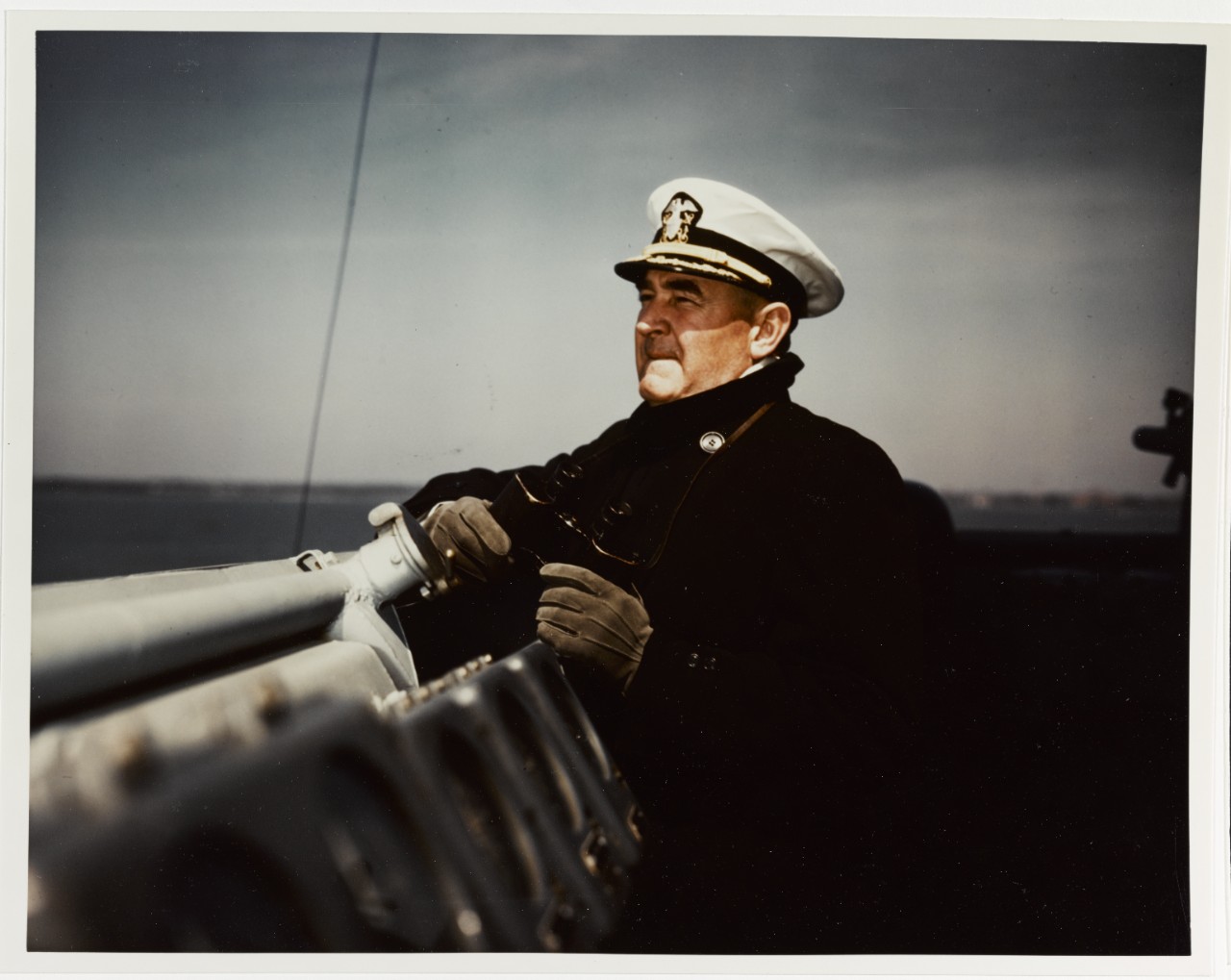 Captain John. L. McCrea, Commanding Officer, USS IOWA (BB-61) circa 1943