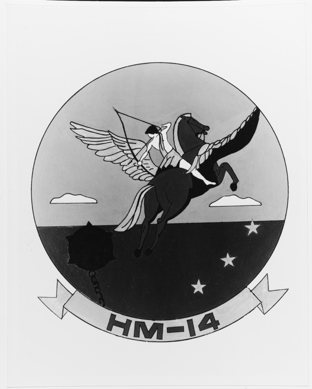 Insignia: Helicopter Mine Countermeasures Squadron 14 (HM-14)