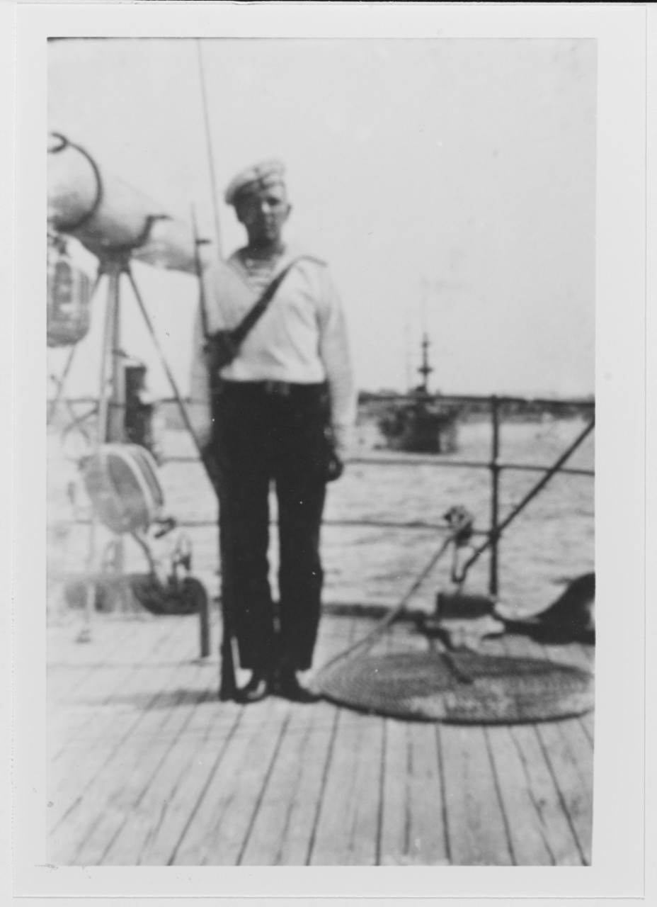 Seaman Kolia Buketov of the Imperial Russian Navy aboard the training ship VOIN before 1918