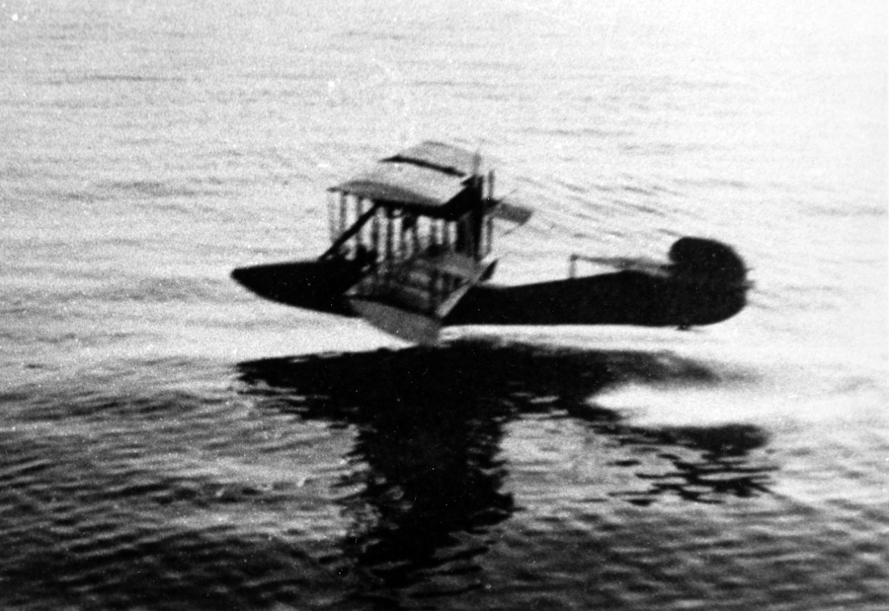 Russian Navy Curtiss F-type flying boat, serial number 15, in the Black Sea in 1915.