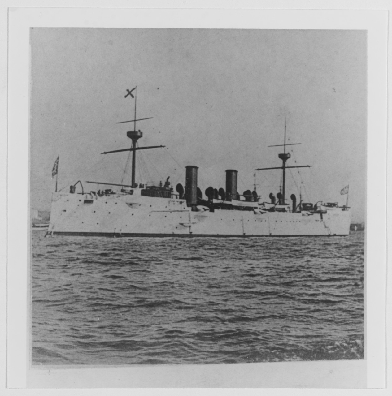 USS BALTIMORE (C-3), single frame of stereograph
