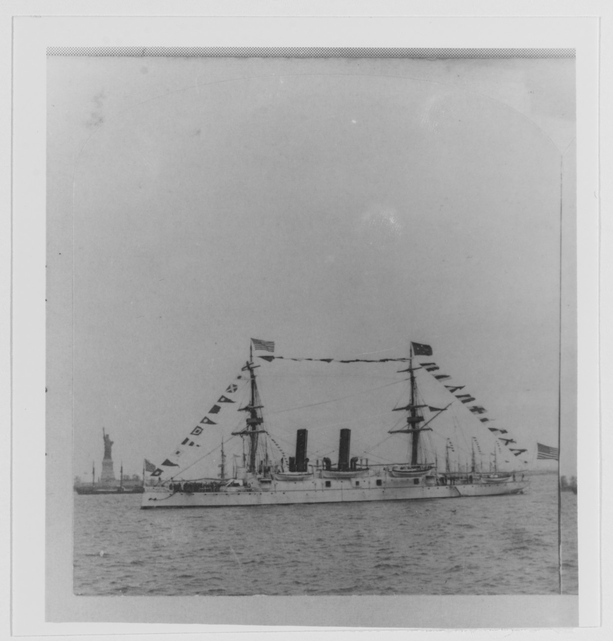 USS BOSTON (1887-1946), single frame of stereograph