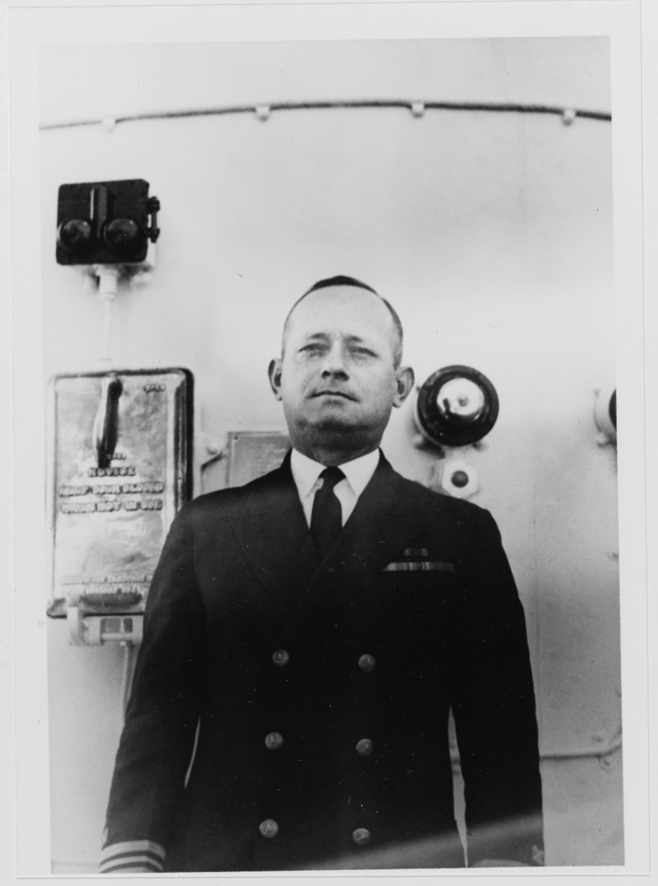Lieutenant Commander James M. Easter, USN (SC). On board USS HOUSTON (CA-30), August 21, 1934