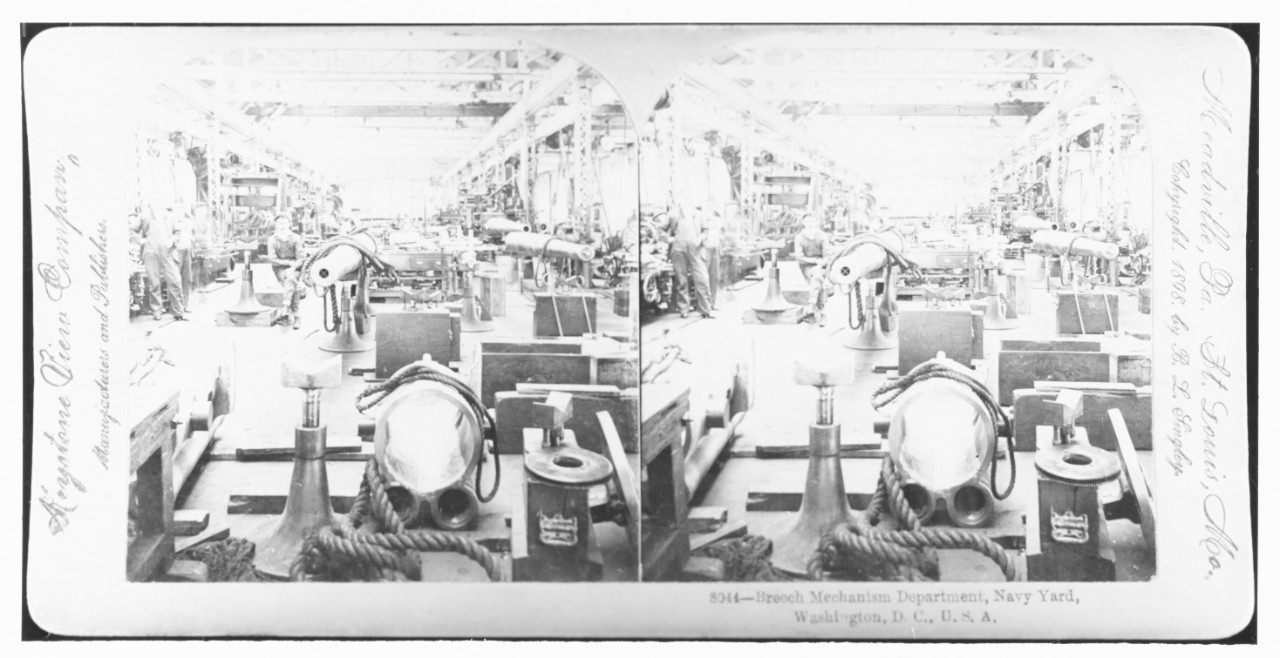 Naval gun factory, Washington Navy Yard, D.C., stereograph