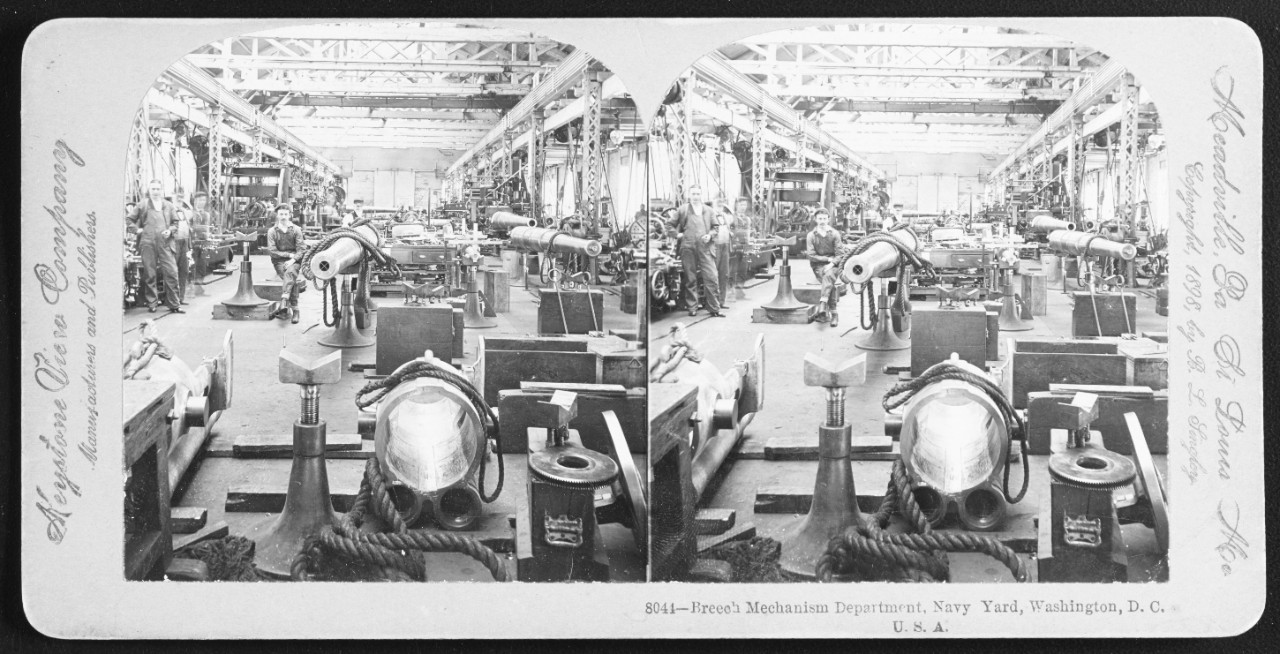 Naval gun factory, Washington Navy Yard, D.C., single frame of stereograph