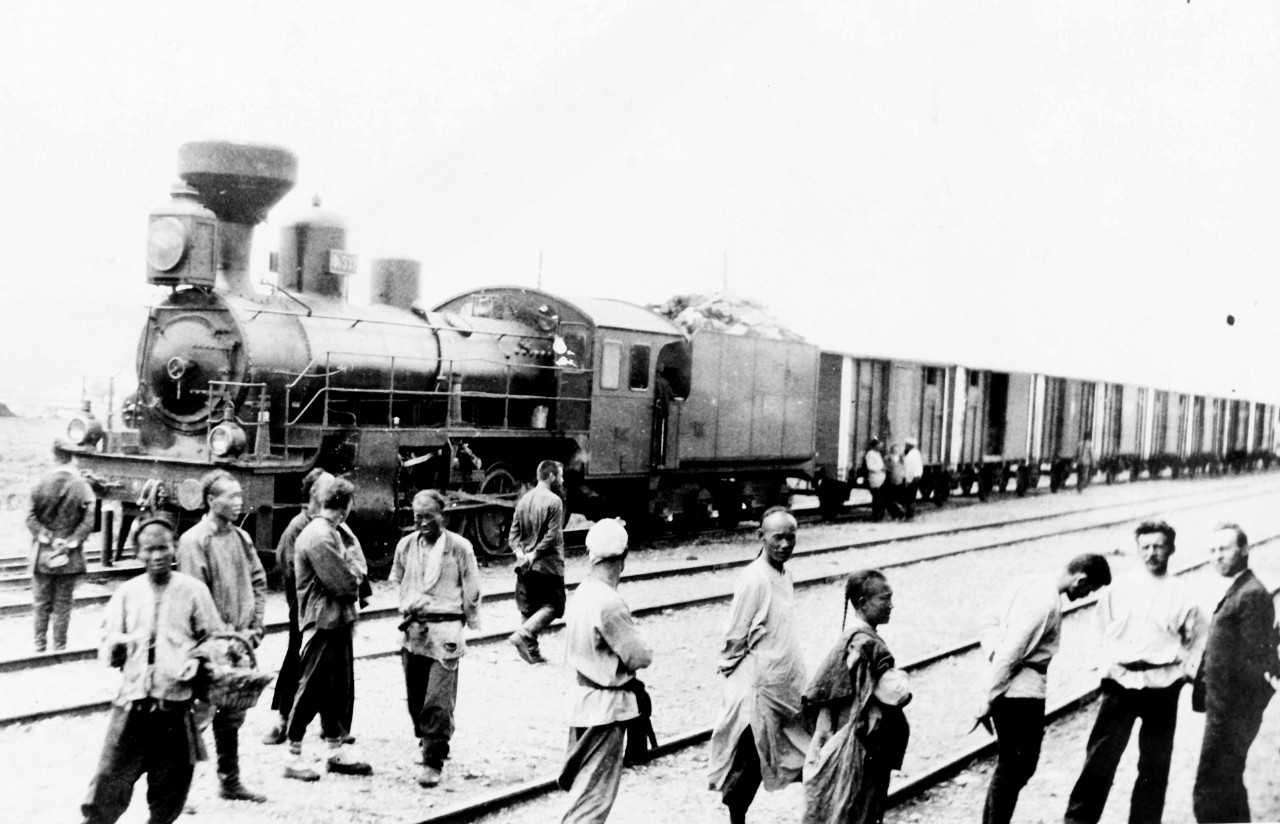 Military train in Manchuria