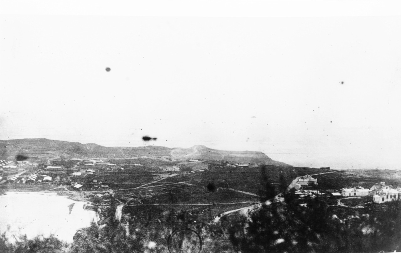 Port Arthur, August 10, 1904, looking east from Golden Hill.