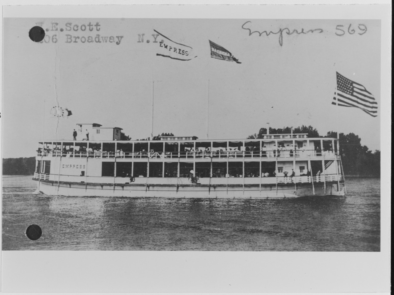 EMPRESS (U.S. Passenger Barge, 1912)