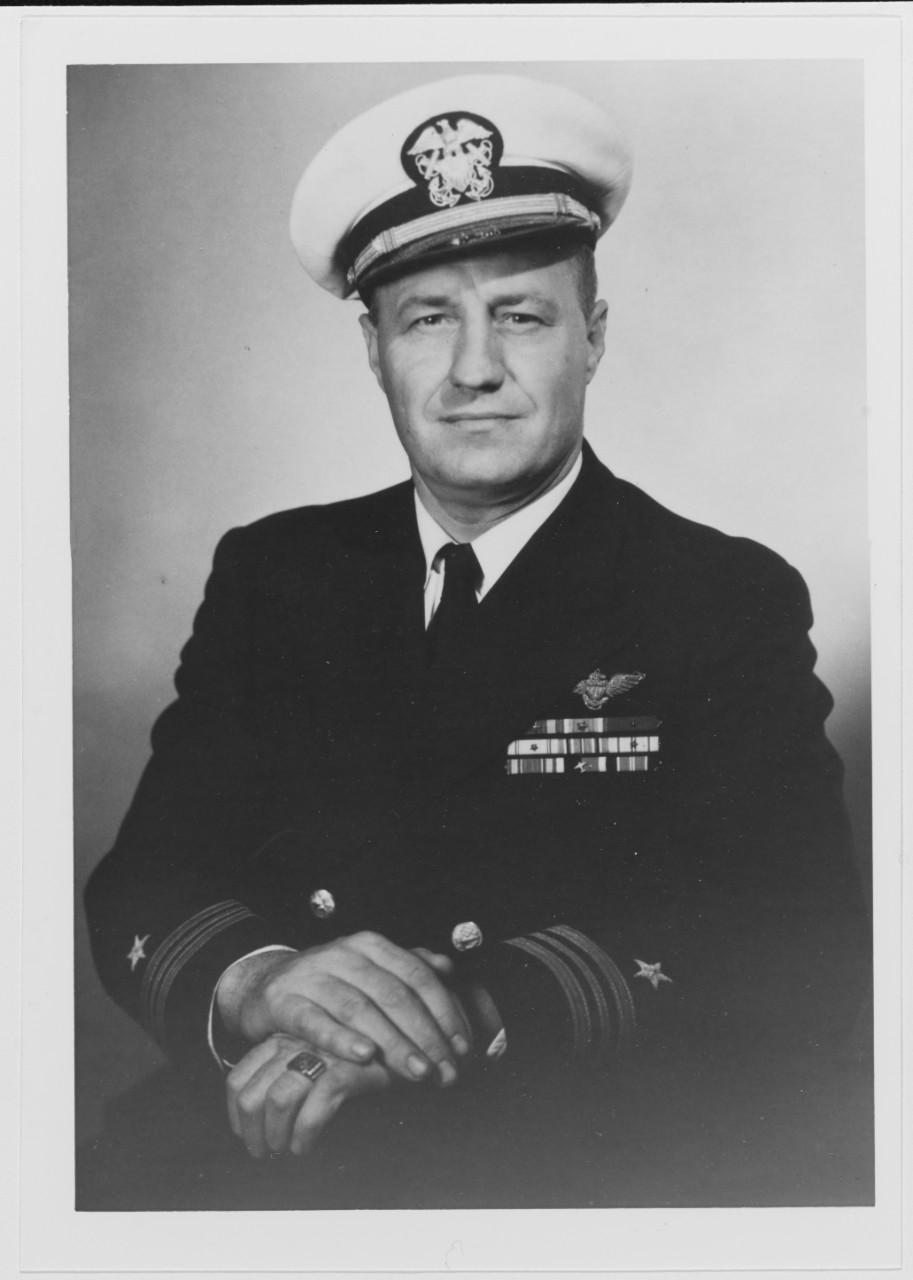 Lieutenant Commander Herman Phillip Buergey, USN. Photograph taken on April 21, 1954