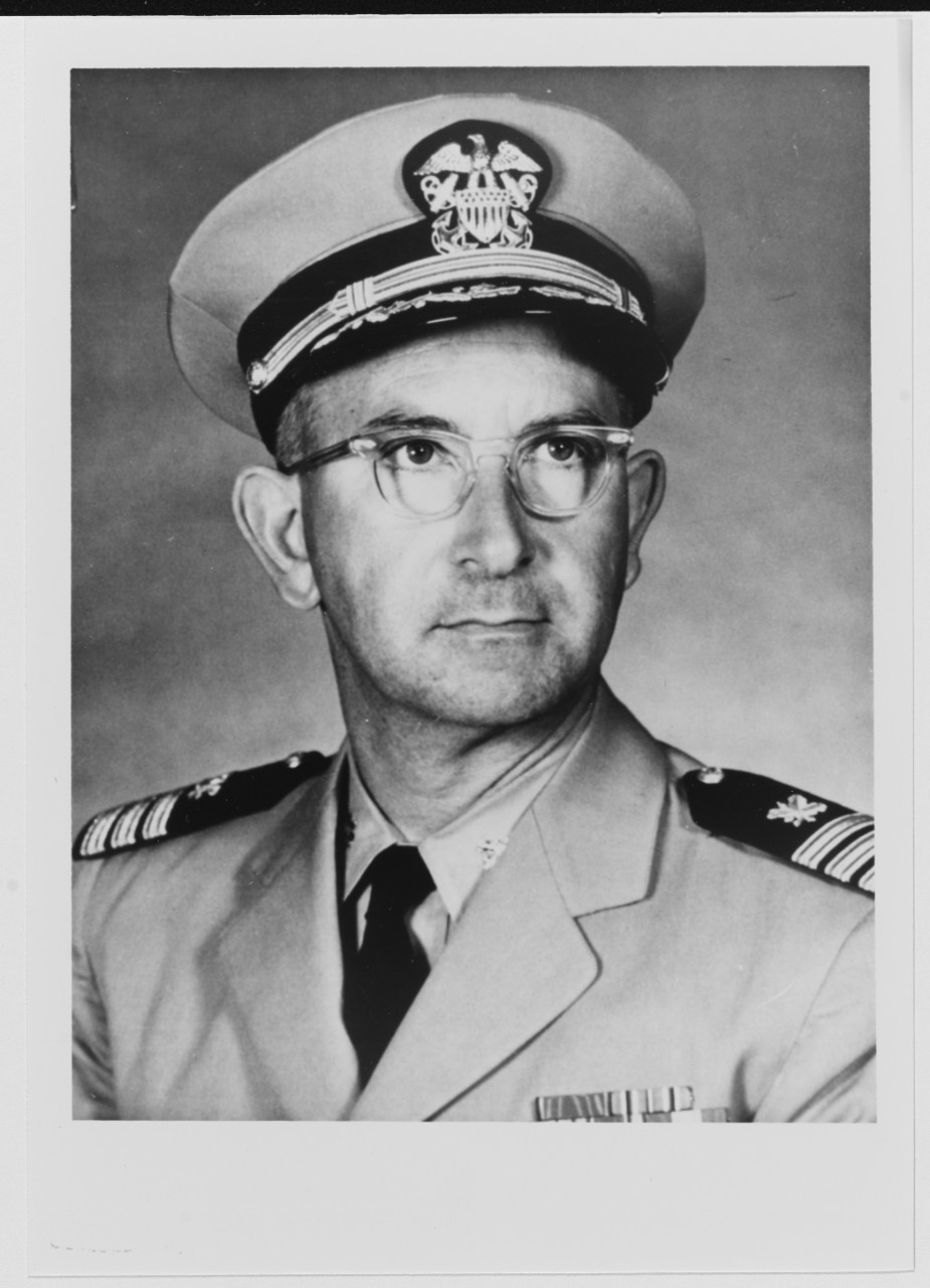 Commander Franze W. Dye, USN (SC). Photograph taken on May 20, 1964