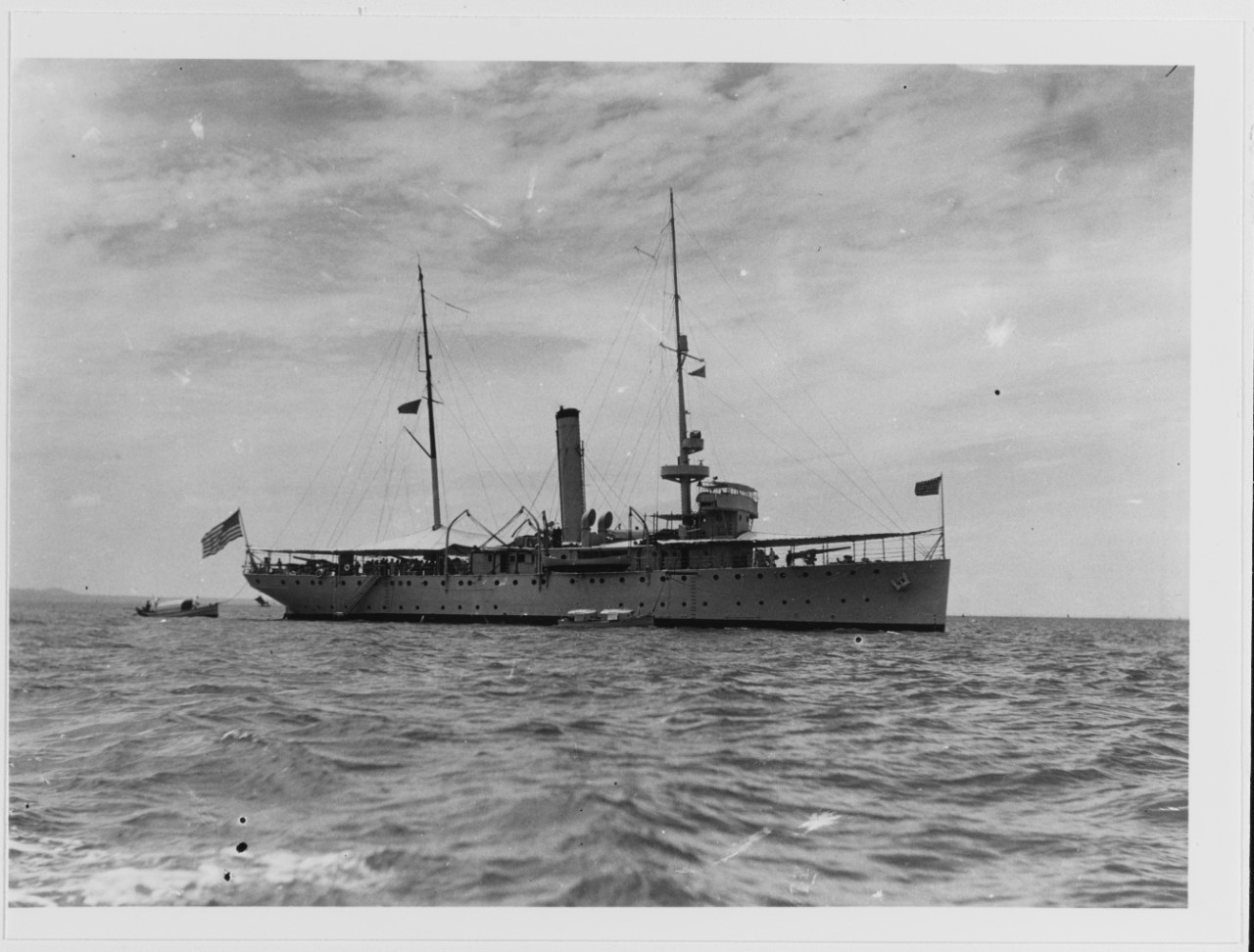USS SACRAMENTO (PG-19) in Chinese waters, during the 1920s or 1930s
