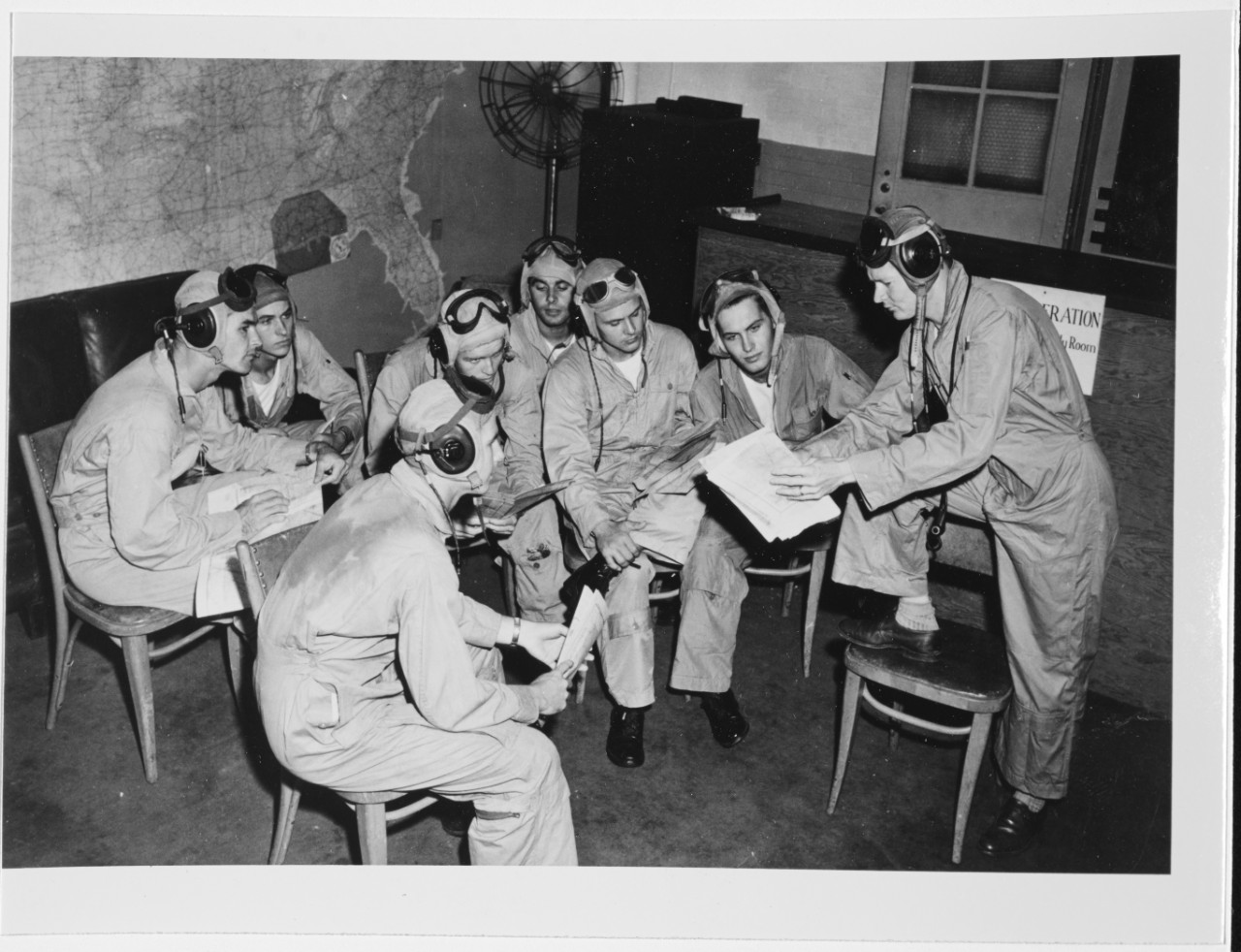 Aviation Cadets, USNR at Naval Air Station, Pensacola, Florida, December 3, 1948