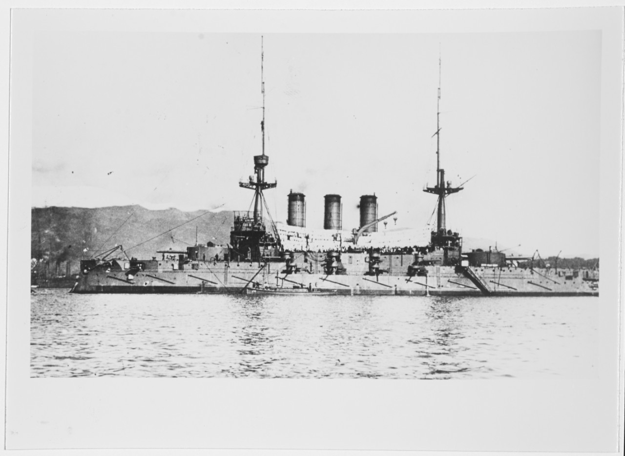HIZEN (Japanese Battleship, 1900-1924). Former Russian RETVIZAN