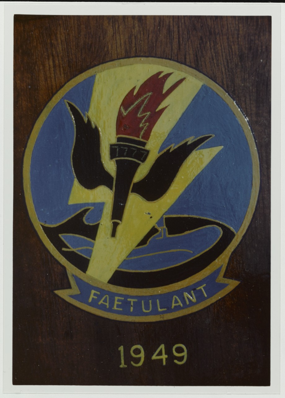Insignia: Fleet Airborne Electronics Training Unit-Atlantic. Plaque bearing date 1949