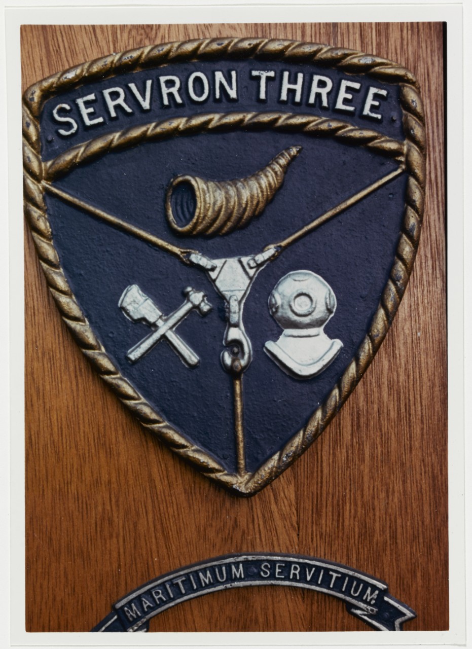 Insignia: Service Squadron Three. Servron Three