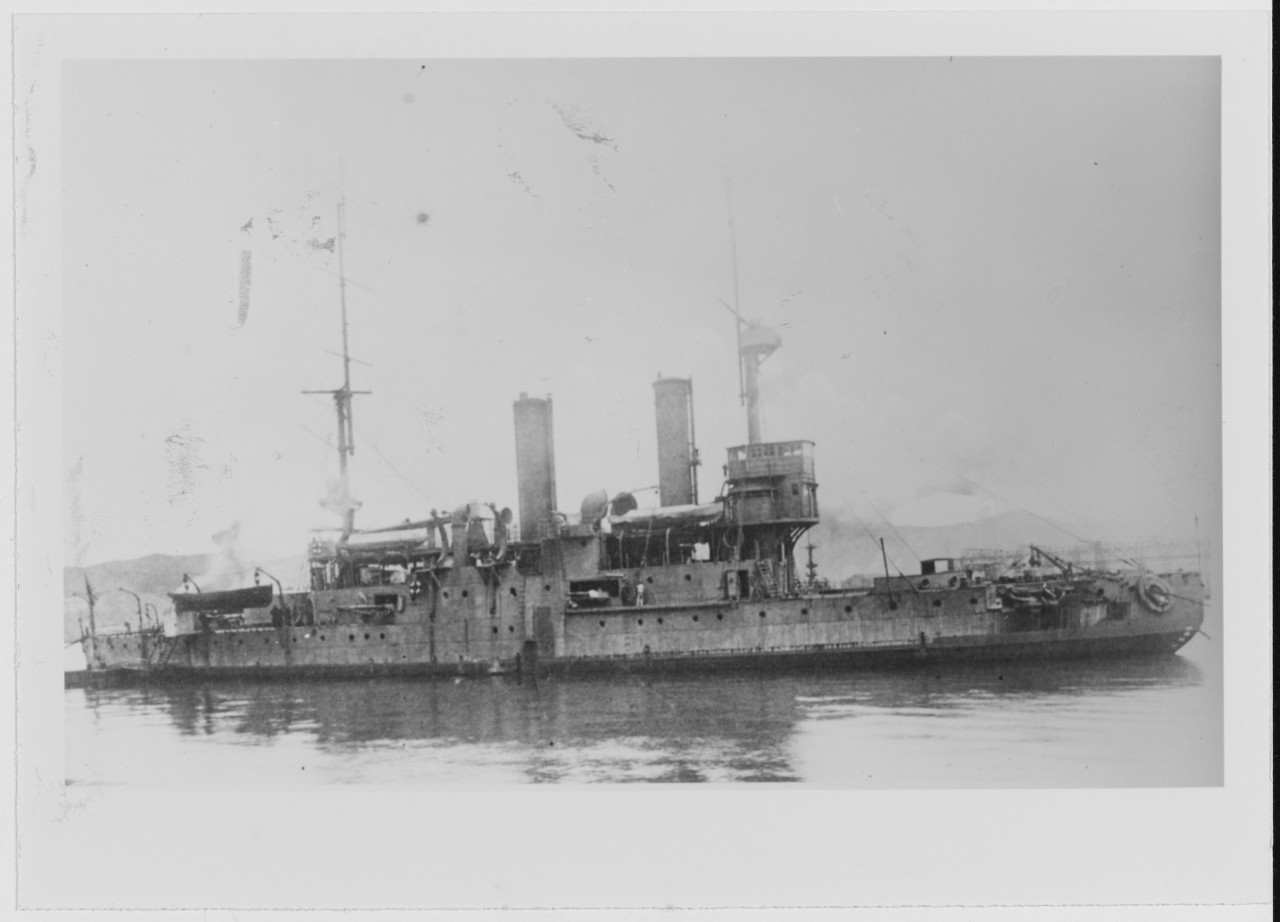 MISHIMA (Japanese Coast Defense Ship, 1894-1936). Former Russian ADMIRAL SENYAVIN, captured in 1905