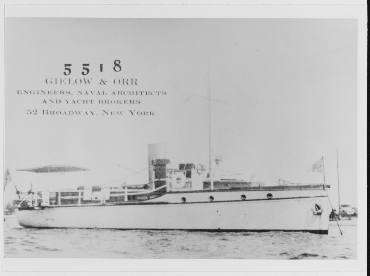 Unidentified U.S. Motor Boat, circa 1917