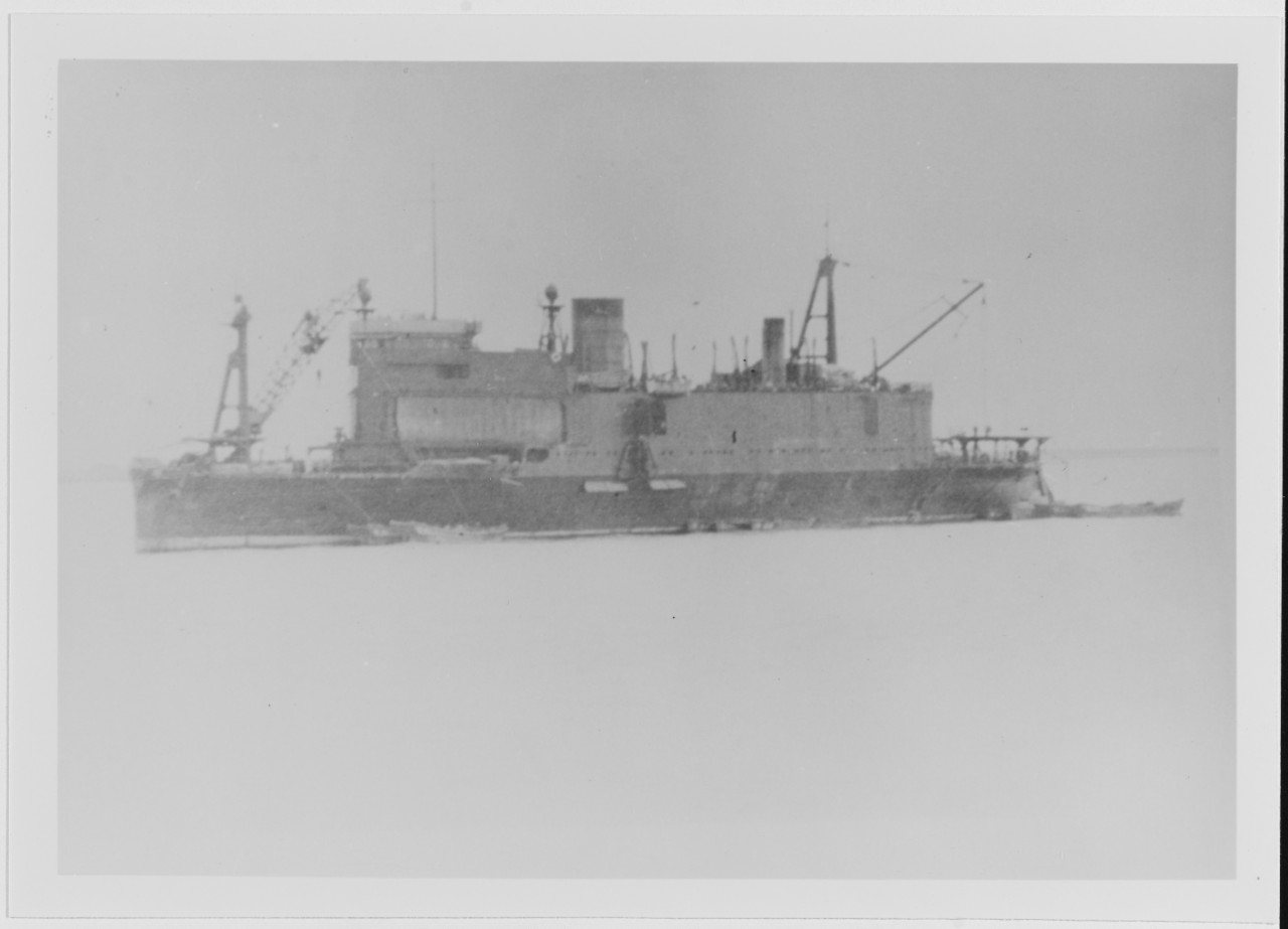 SHINSHU MARU (Japanese Amphibious Transport, 1935) off Woosung, China, in November 1937