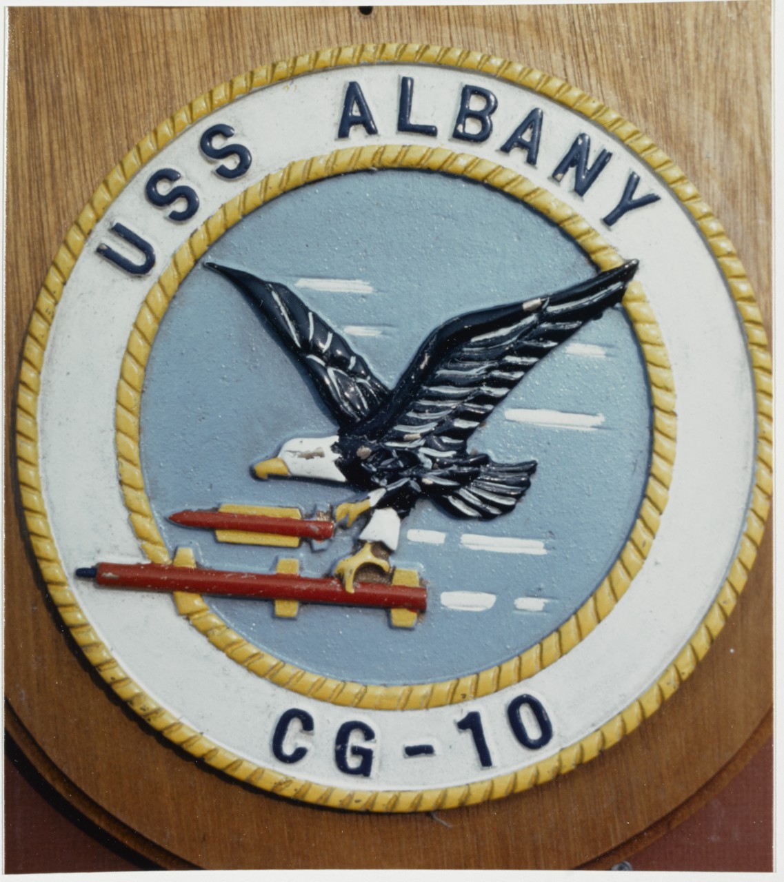 Insignia: USS ALBANY (CG-10) Emblem of 1960s vintage
