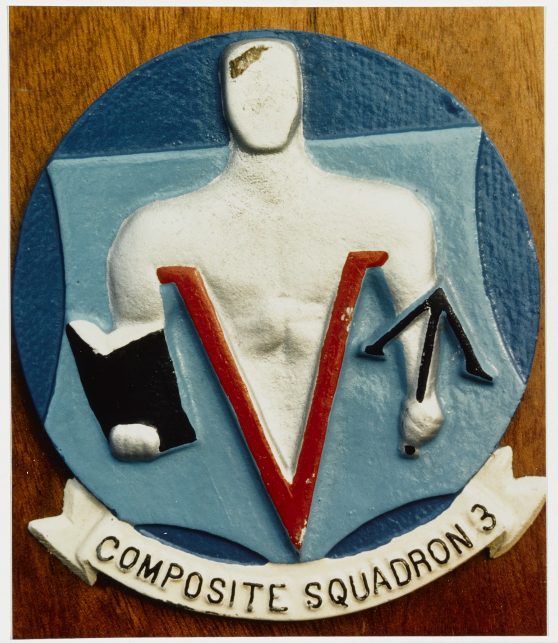 Insignia: Composite Squadron Three. Plaque received in 1984.