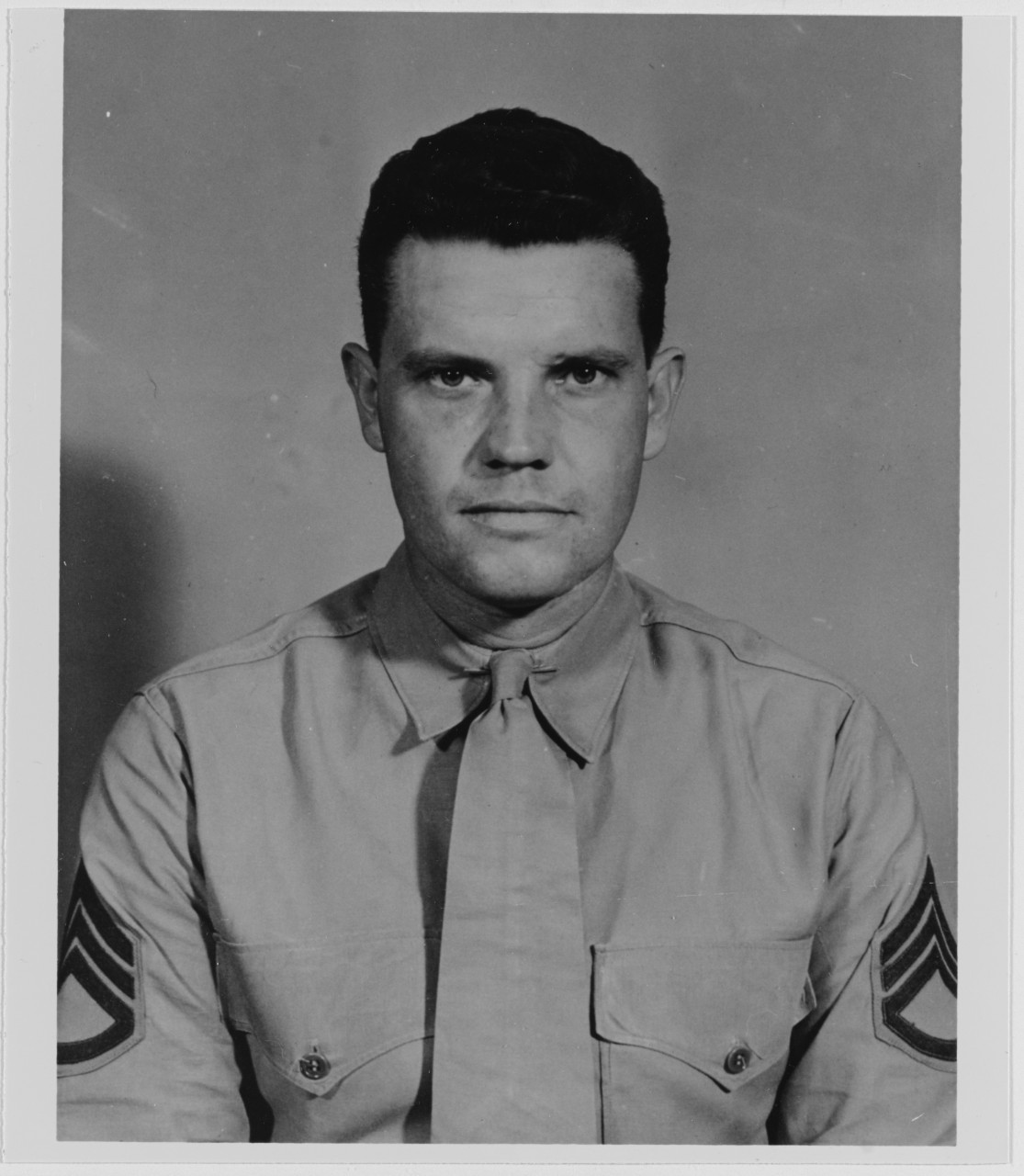 Sergeant Thomas E. Hailey, USMC. Pearl Harbor, USS OKLAHOMA (BB-37)
