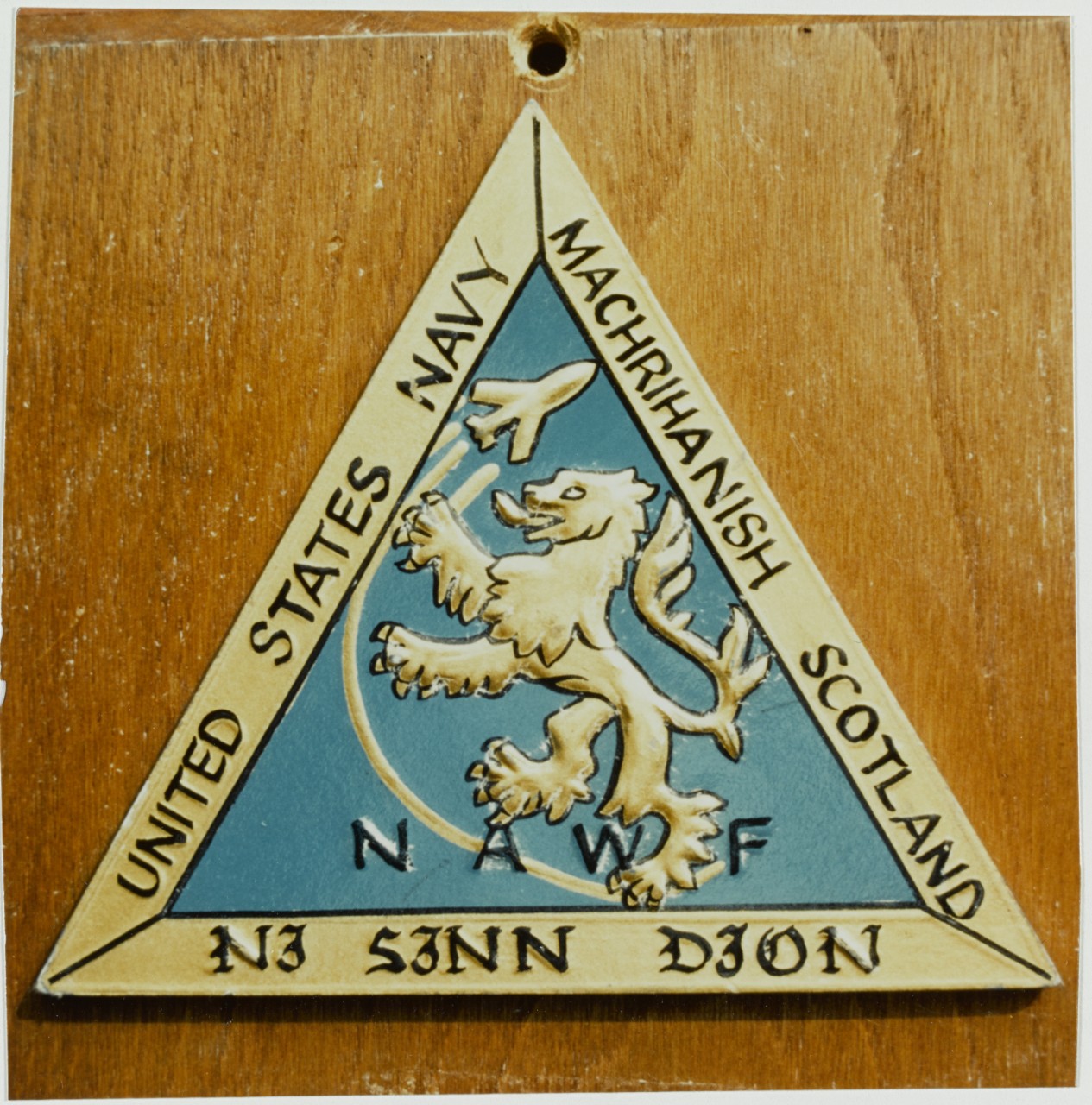 Insignia: Naval Air Weapons Facility, Machrihanish, Scotland. May 26, 1969