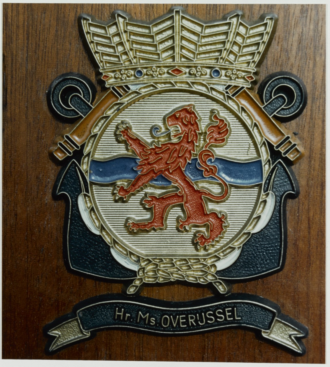 Insignia: Hr.Ms. OVERUSSEL or OVERIJSSEL (Netherlands Destroyer, 1955)