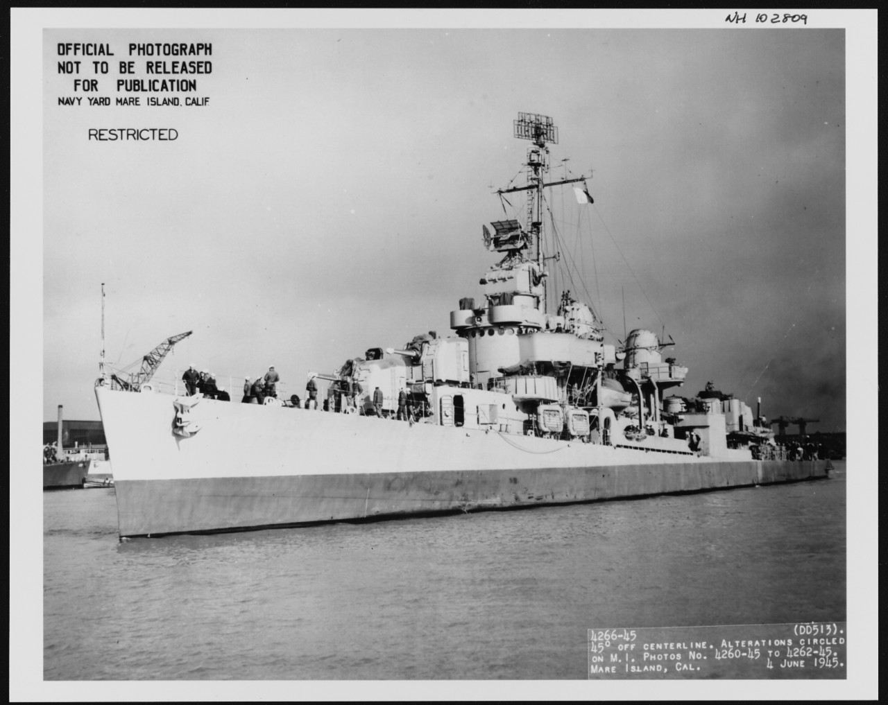 Photo #: NH 102809  USS Terry