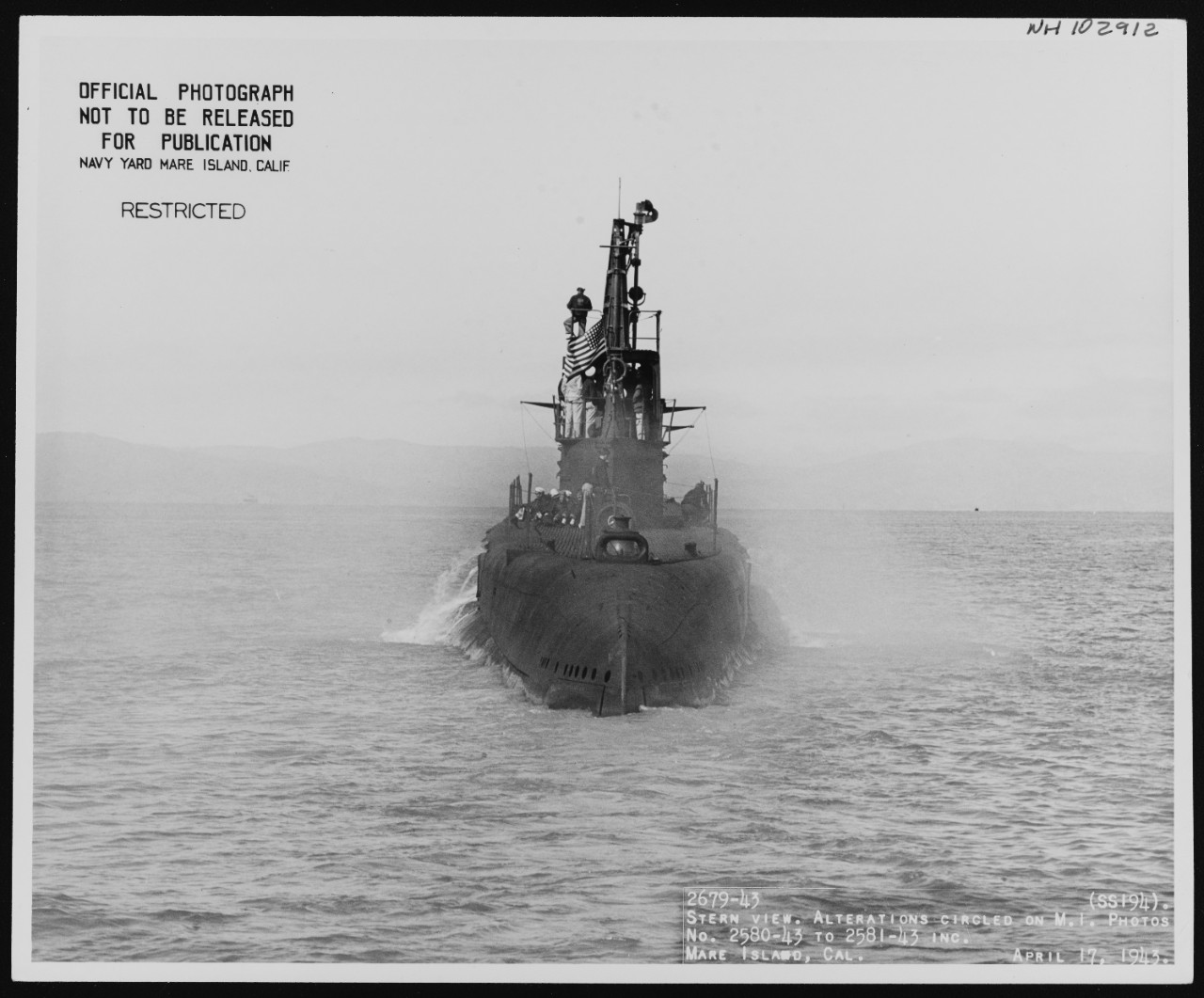 Photo #: NH 102912  USS Seadragon