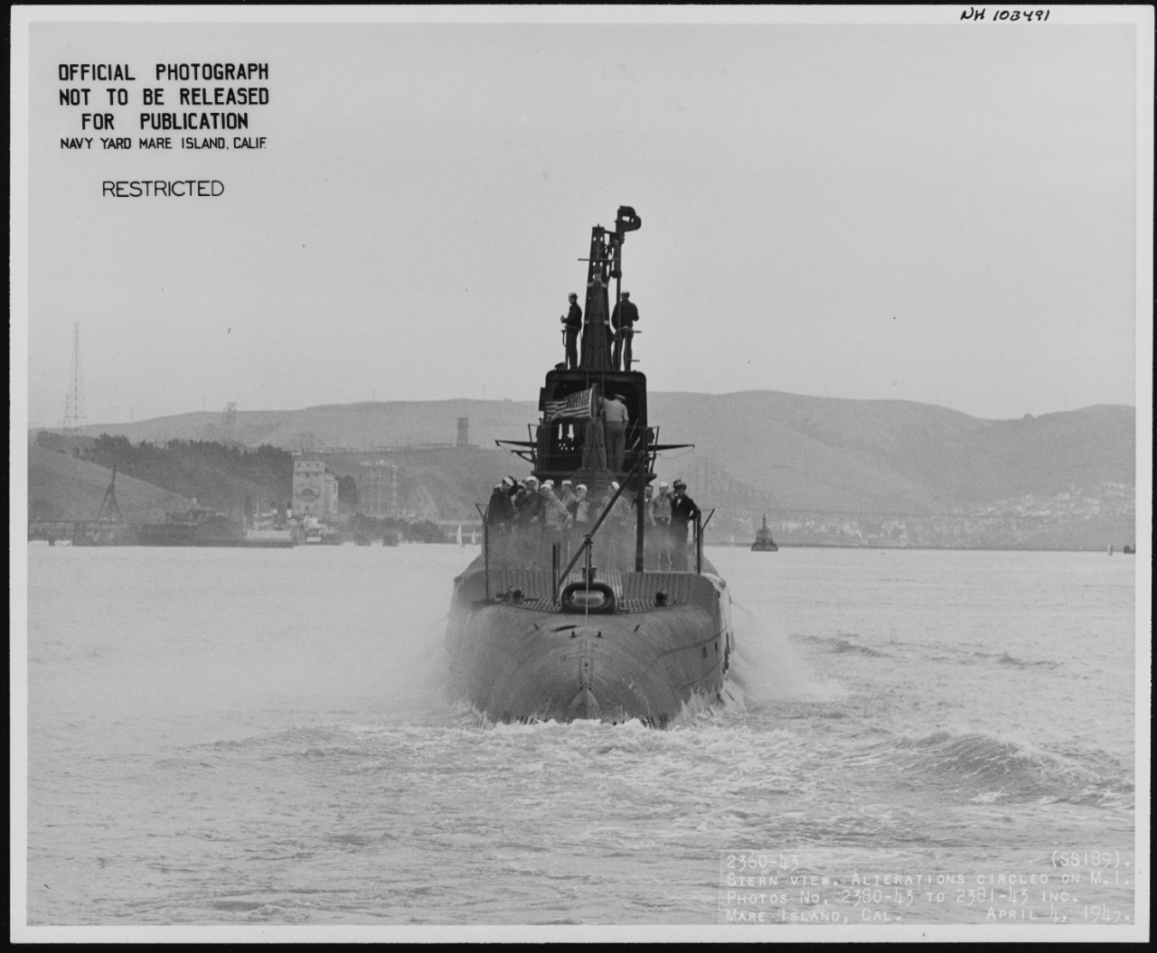 Photo #: NH 103491  USS Saury