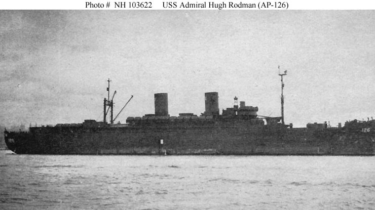 Photo #: NH 103622  USS Admiral Hugh Rodman