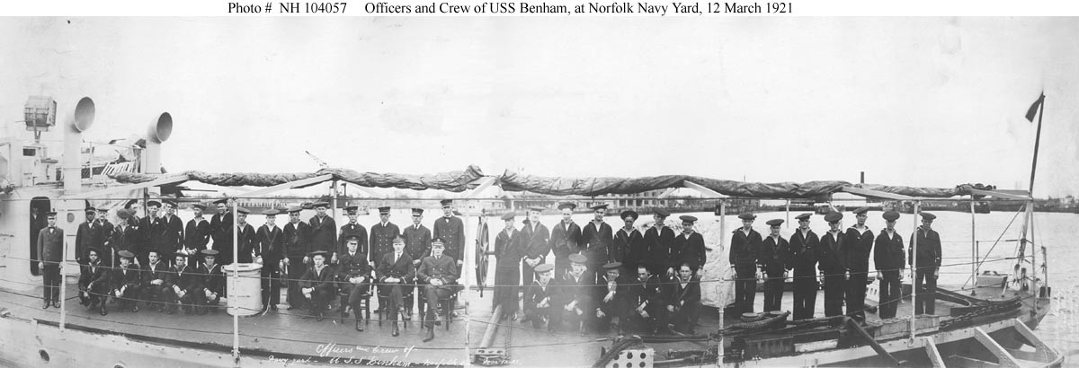 Photo #: NH 104057  USS Benham