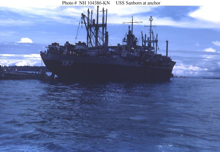 Photo #: NH 104386-KN USS Sanborn