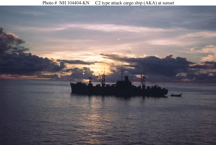 Photo #: NH 104404-KN C2 type Attack Cargo Ship (AKA)