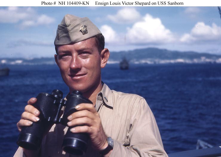 Photo #: NH 104409-KN Ensign Louis Victor Shepard, USNR