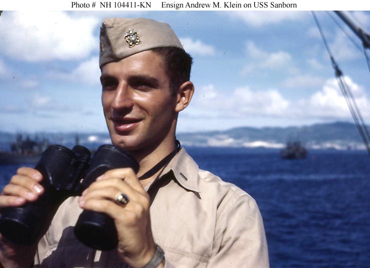 Photo #: NH 104411-KN Ensign Andrew M. Klein, USNR
