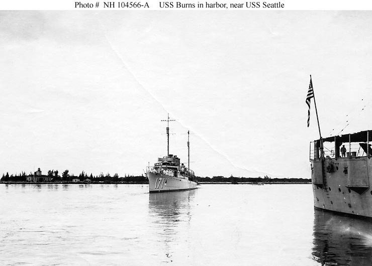 Photo #: NH 104566-A  USS Burns