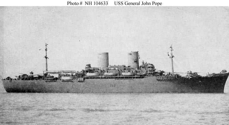 Photo #: NH 104633  USS General John Pope