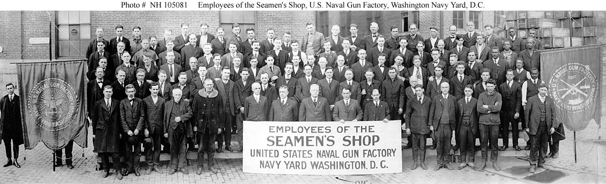 Photo #: NH 105081  U.S. Naval Gun Factory, Washington Navy Yard, District of Columbia