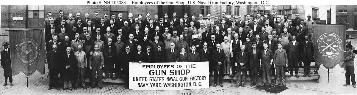 Photo #: NH 105083  U.S. Naval Gun Factory, Washington Navy Yard, District of Columbia