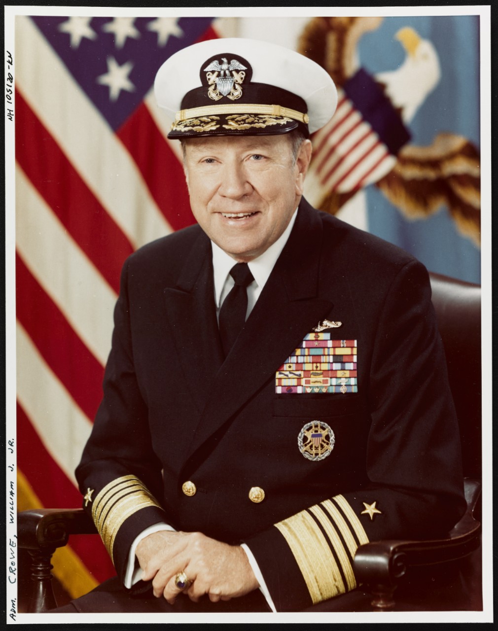 Photo #: NH 105120-KN Admiral William J. Crowe, Jr., USN