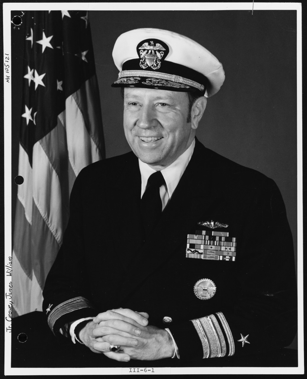 Photo #: NH 105121  Rear Admiral William J. Crowe, Jr., USN