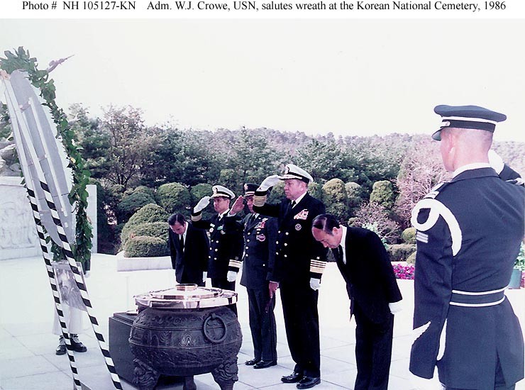 Photo #: NH 105127-KN Admiral William J. Crowe, Jr., USN