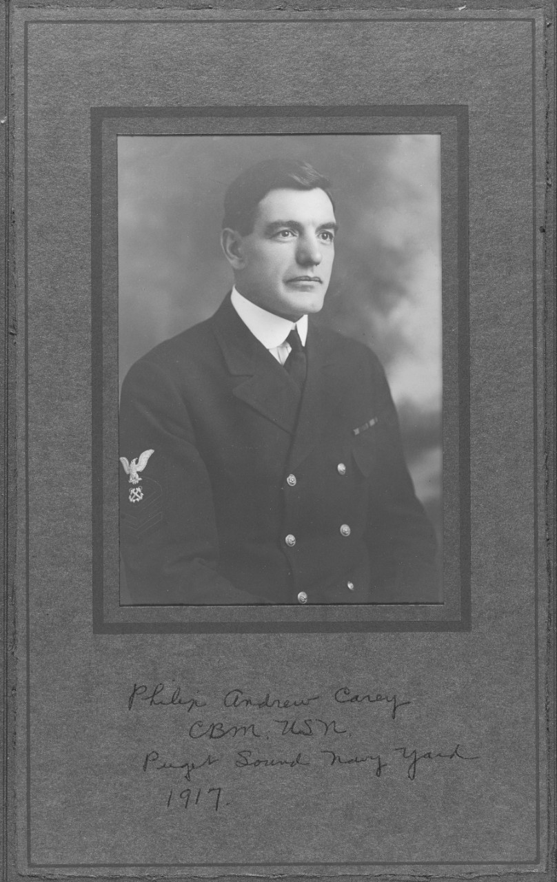 Photo #: NH 105542  Chief Boatswain's Mate Philip Andrew Carey, USN