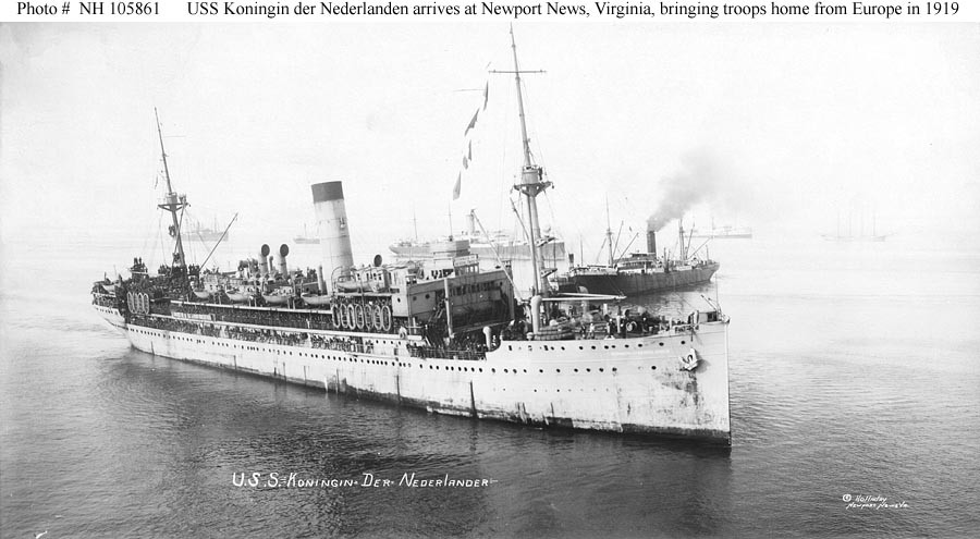 Photo #: NH 105861  USS Koningin der Nederlanden