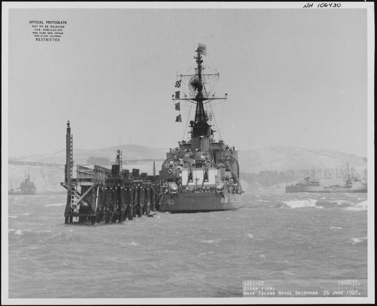 Photo #: NH 106430  USS Newman K. Perry