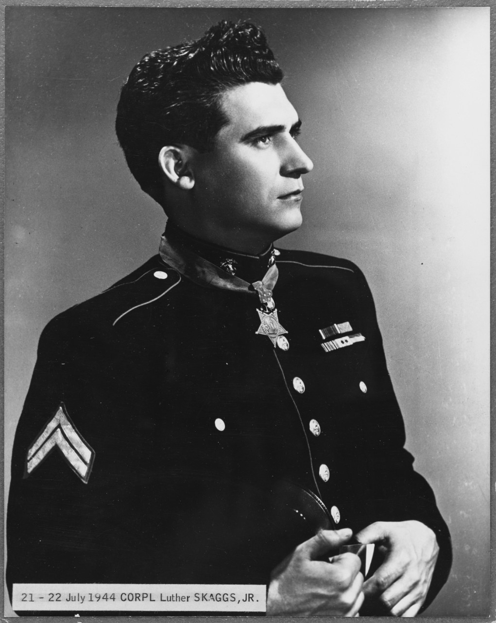 Photo #: NH 106453  Corporal Luther Skaggs, Jr., USMCR
