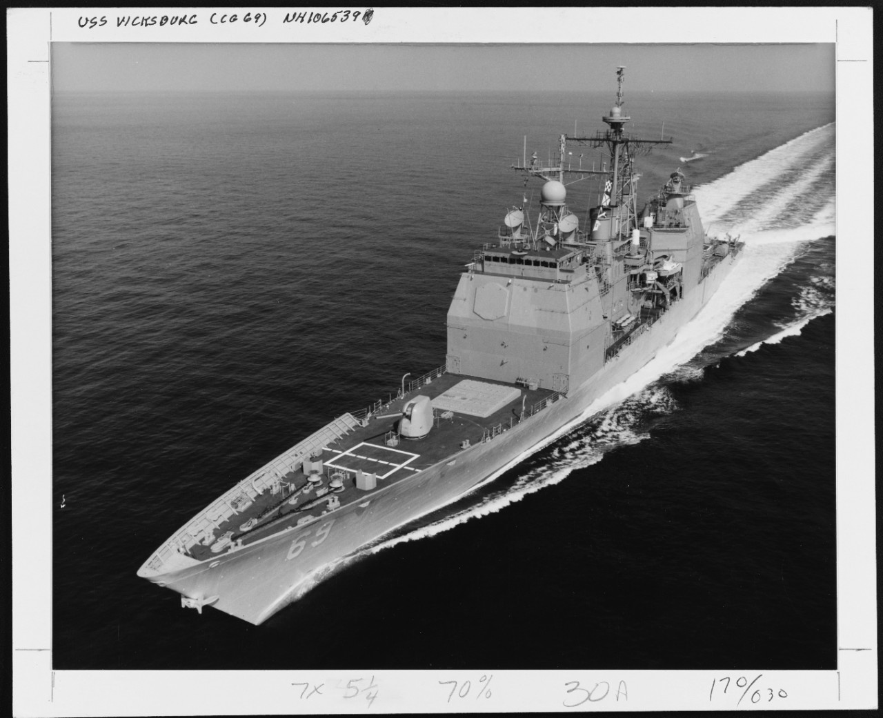 Photo # NH 106539  USS Vicksburg