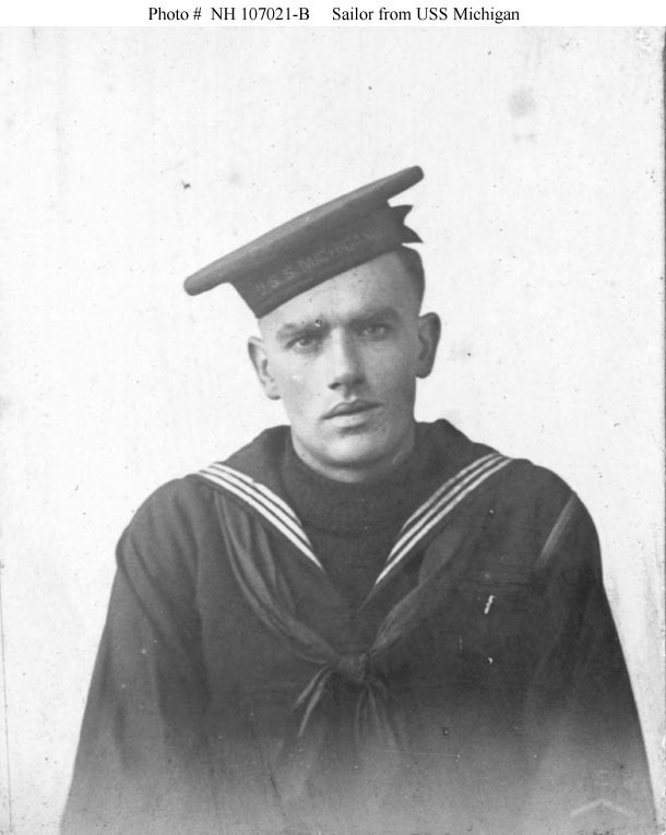 Photo #: NH 107021-B  Portrait of a U.S. Navy Sailor